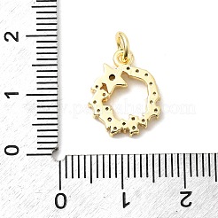 Латунные микро проложить кубического циркония подвески&nbsp;KK-C139-12G