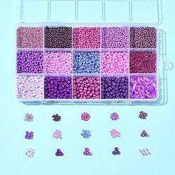 150 г 15 вида стеклянных бусин с краской для выпечки&nbsp;SEED-FS0001-31B