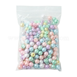 250шт 2 стиля непрозрачные акриловые бусины MACR-FS0001-63