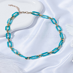 1 шт акриловые овальные звенья цепи ожерелья для женщин&nbsp;NJEW-LP0002-96A