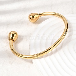 Браслеты-манжеты из нержавеющей стали 304&nbsp;BJEW-P387-02G