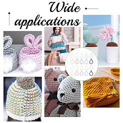 Акриловые маркеры для закрепки петель HJEW-NB00161