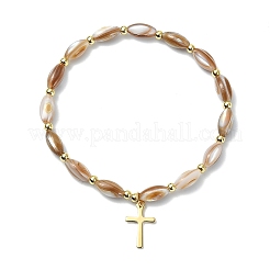 3 Stück 3 verschiedene Kreuz-Charm-Armbänder aus Edelstahl 201&nbsp;BJEW-JB14028