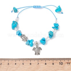 Braccialetti con ciondoli in lega di tartaruga&nbsp;BJEW-MZ00329-01