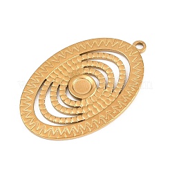 Cabochon-Fassungen für Anhänger aus Edelstahl 304&nbsp;STAS-L313-07G
