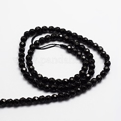 Граненые естественно агат круглых бусин пряди G-E318C-4mm-06