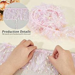 Бахрома из полиэстеровой кружевной ленты&nbsp;DIY-WH20062-40B