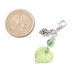 3 шт. подвесных украшений в виде акриловых листьев&nbsp;HJEW-JM04284