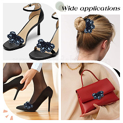 4 шт. стеклянные стразы для пришивания украшений FIND-CP0001-09