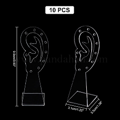 Прозрачные акриловые подставки для сережек с наклоном назад&nbsp;EDIS-WH0035-07A