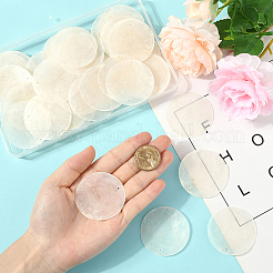 60 шт. подвески-соединители из натуральной ракушки Capiz&nbsp;BSHE-SC0001-32