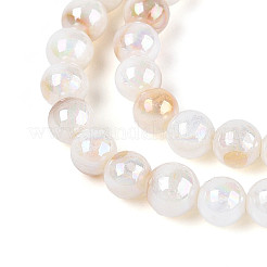Нити бусин из натуральных пресноводных раковин цвета ab BSHE-T014-40D