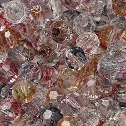 Прозрачные цвета стеклянные круглые бусины&nbsp;SEED-F006-04A-01