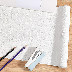 1 лист тисненой ткани с цветочным узором из искусственной кожи&nbsp;DIY-CL0002-19E