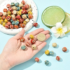 20шт фарфоровые бусины ручной работы&nbsp;PORC-YW0001-43A