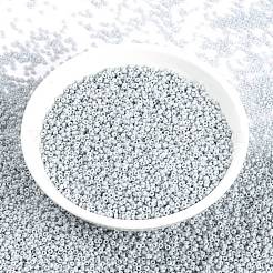 MIYUKIラウンドロカイユビーズ  日本製シードビーズ  （rr3331)不透明ゴーストグレー  15/0  1.5mm  穴：0.7mm  約5555PCS /ボトル  10 G /ボトル&nbsp;SEED-JP0010-RR3331