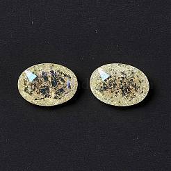 Cabochon di strass in vetro stile k9 crackle al chiaro di luna&nbsp;RGLA-J020-C-IO