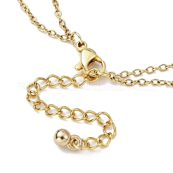 Браслеты с подвесками в форме фруктов и эмали из сплава BJEW-JB09894-01