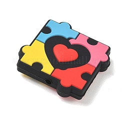 Perles de silicone sur le thème de l'autisme&nbsp;SL-CBAF318-D02