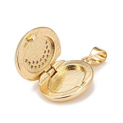 Латунные микропроволочные кубические циркониевые медальоны KK-A161-40A-G