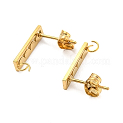 Ионное покрытие (ip) 304 нержавеющая сталь гвоздики фурнитура для сережек STAS-H180-12G