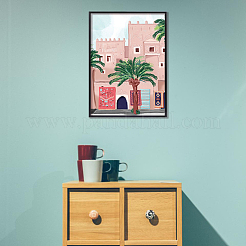 Diy 5d maroc ville kits de peinture au diamant sur toile&nbsp;DIY-C018-11