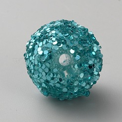 Undurchsichtige Glitzerperlen aus Acryl&nbsp;LS-FIND-CJC0010-111A-23