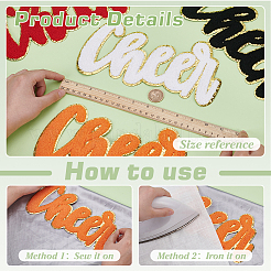 4 pieza de hilo para bordar toallas de 4 colores para planchar o coser.&nbsp;PATC-FG0002-85