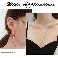 48 шт. 12 стильные осенние тематические подвески из сплава эмали ENAM-SZ0003-12