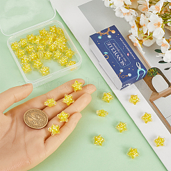 50шт стеклянные бусины LAMP-SC0001-39