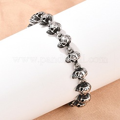 Браслеты-цепочки из нержавеющей стали 304 на Хэллоуин BJEW-D379-20A-AS
