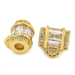 Покрытие стойки латунь микро паве прозрачный кубический цирконий трубы поручни KK-F089-19G