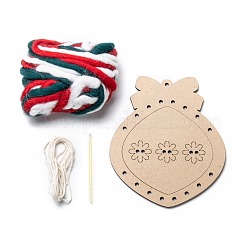 Bricolage cloche de noël art de tissage en bois&nbsp;DIY-P033-01