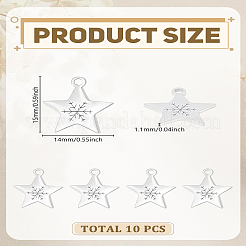 10 шт. подвески из нержавеющей стали 201&nbsp;STAS-LP0003-49