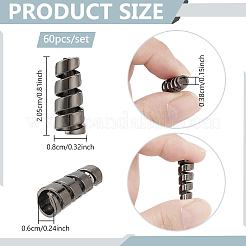 60 шт. наконечник шнура из цинкового сплава FIND-NB0005-77