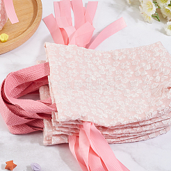 Мешки для хранения из ткани с цветочным принтом и завязками&nbsp;ABAG-WH20010-20B-02