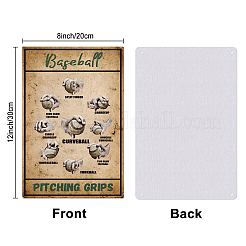 Старинный металлический оловянный знак AJEW-WH0189-216