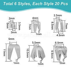 120 шт. 6 защелкивающихся дужки из нержавеющей стали 304 и 201 STAS-UN0052-30