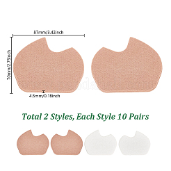 男女兼用 40スタイル 粘着フェルトフットクッションパッド 4個  ミックスカラー  70x87~88x4~4.5mm  10個/スタイル&nbsp;AJEW-GA0009-77
