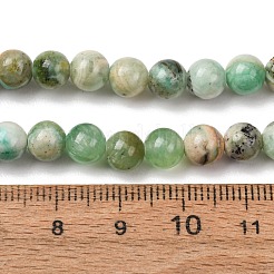 Collares redondos de cuentas de jaspe verde natural de 6 mm&nbsp;GG-CBAA808-02P-A