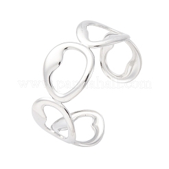 Браслеты-манжеты из нержавеющей стали 304 для женщин&nbsp;LS-BJEW-D306-07P