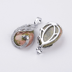 Природные подвески Unakite&nbsp;G-E442-04H