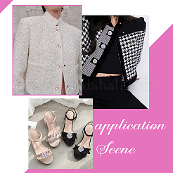 6 шт. латунные пуговицы со стразами FIND-FG0001-96C