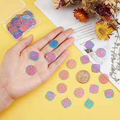 60 шт. 2 шт. филигранные подвески из нержавеющей стали 201&nbsp;STAS-DC0008-56