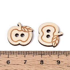 Пуговицы из яблоневого дерева BUTT-T013-14B