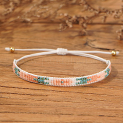 Плетеные браслеты из стеклянных бусин для женщин&nbsp;BK4423