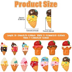 Кабошоны из смолы 52шт 13 стиля&nbsp;RESI-CJ0004-86