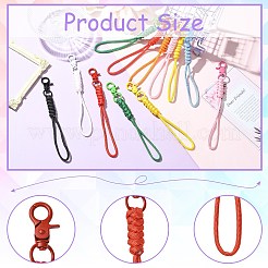16 Stück Handygurte aus Polyester in 8 Farben&nbsp;HJEW-CJ00097