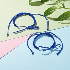 2шт нейлоновый плетеный браслет BJEW-JB07525-07