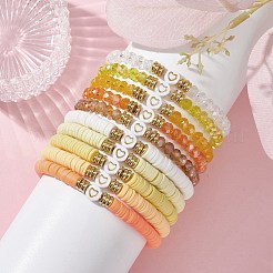 Набор эластичных браслетов из полимерной глины BJEW-JB09676-03